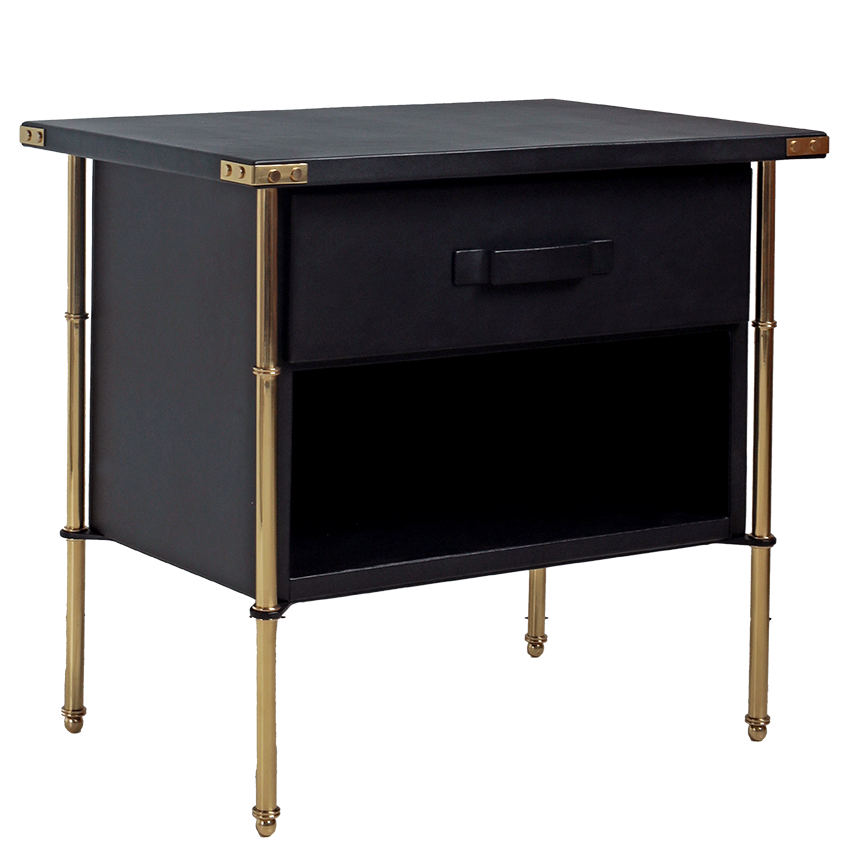 Adnet Bedside Table - Leather