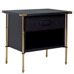 Adnet Bedside Table - Leather