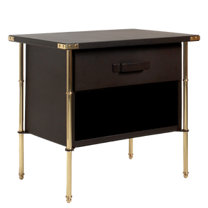 Adnet Bedside Table - Leather