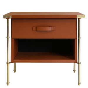 Adnet Bedside Table - Leather