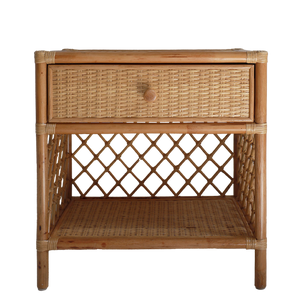 Sabina Rattan Bedside Table