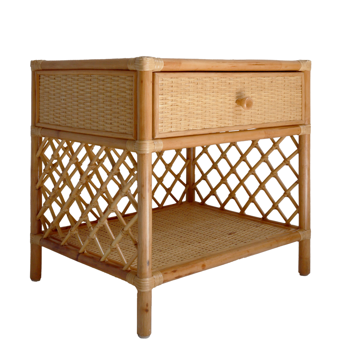Sabina Rattan Bedside Table