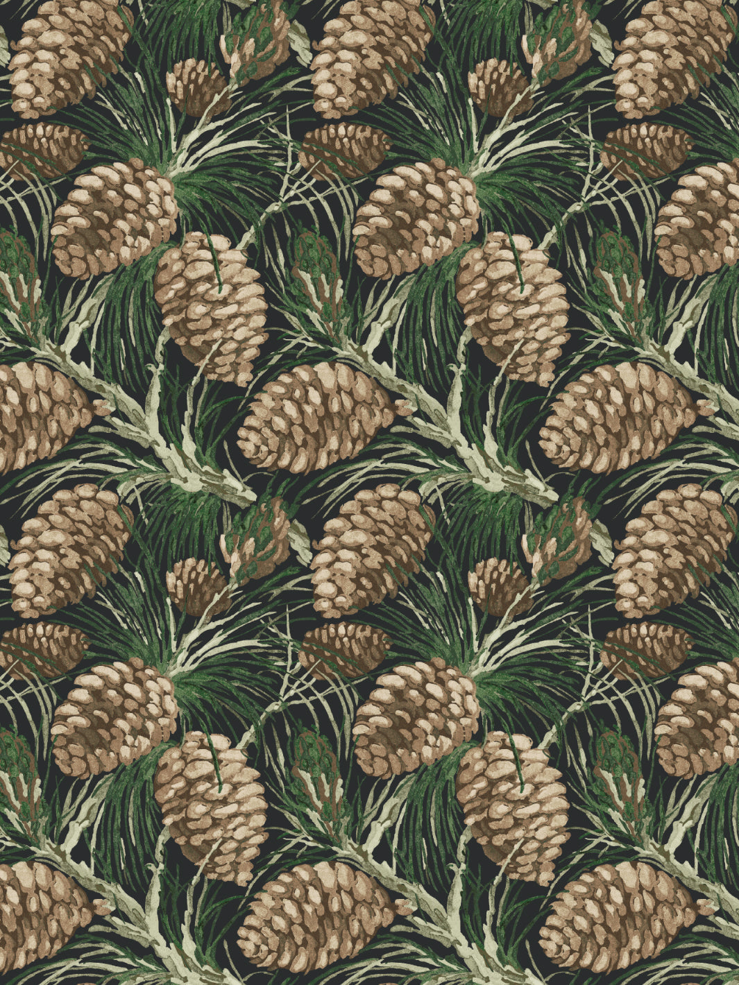 Pinecones WP | NT - Charcoal