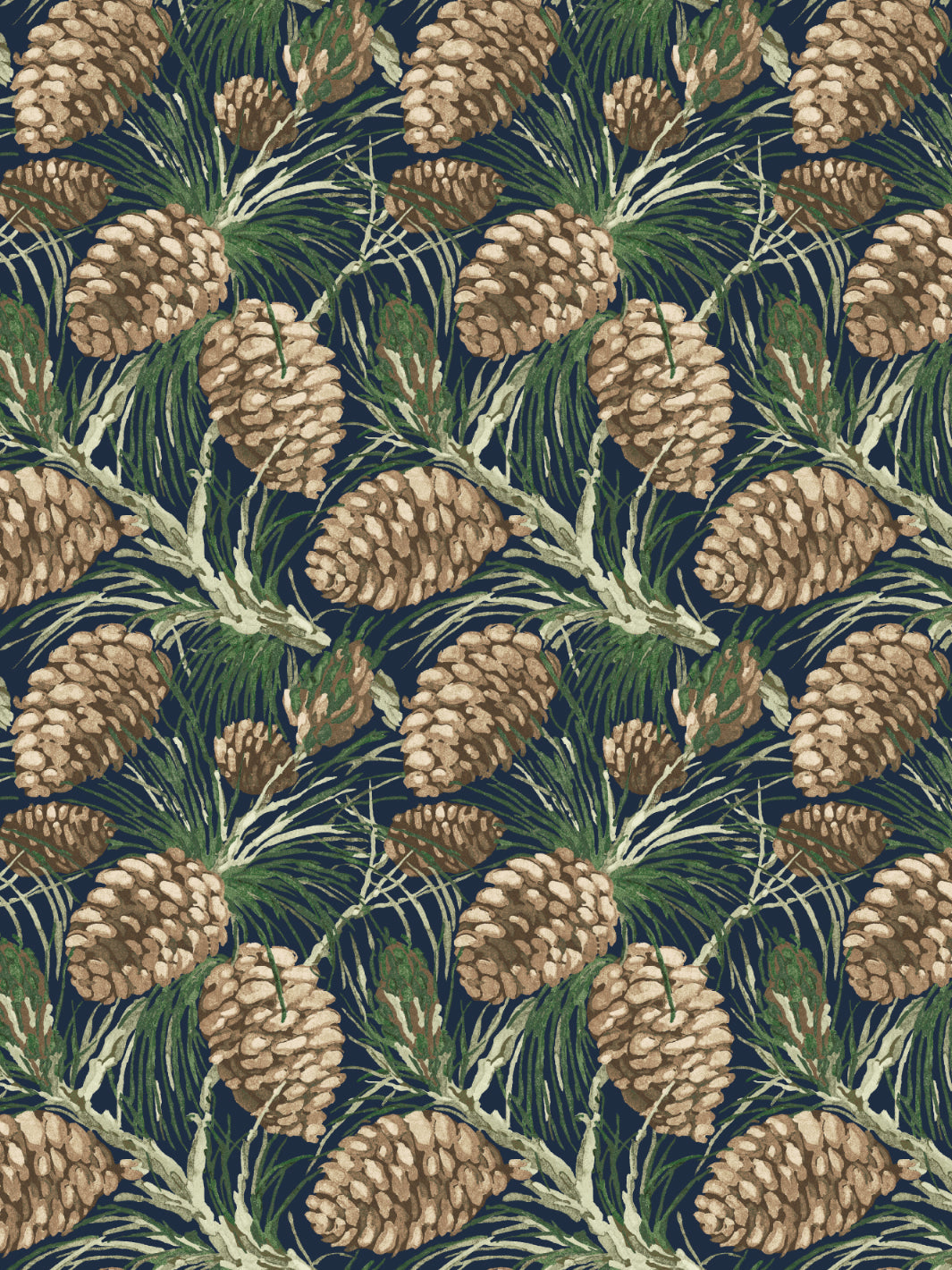 Pinecones WP | NT - Navy