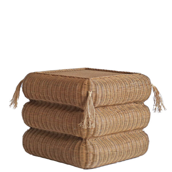 Rattan Cushion Stool / Side Table | PMC