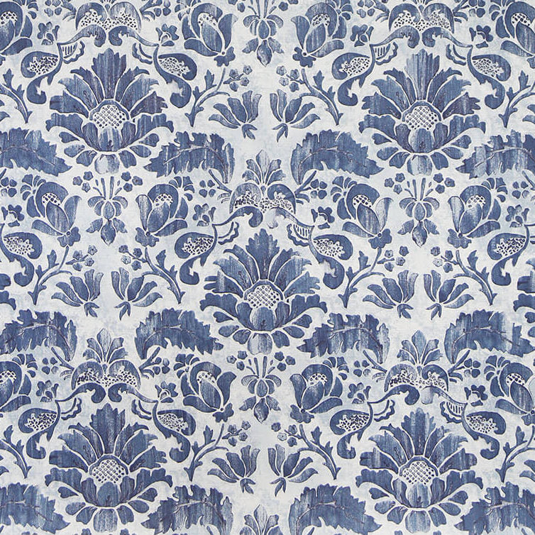 Rialto Damask WP | PMC - Blue