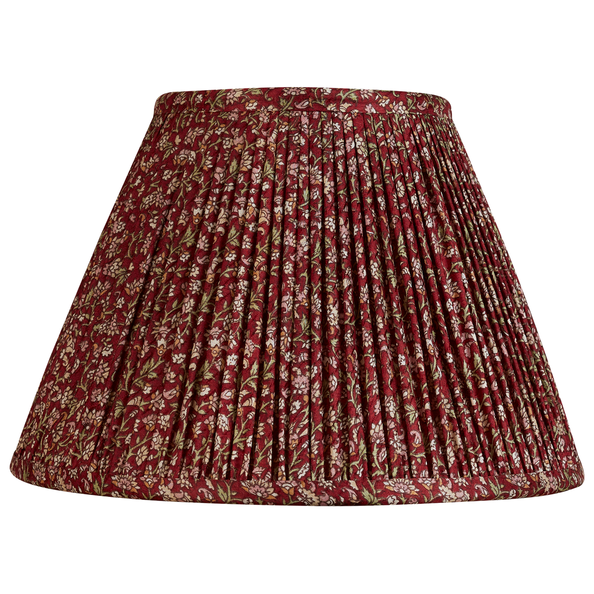 10 inch Purple floral design French drum silk sari lampshade