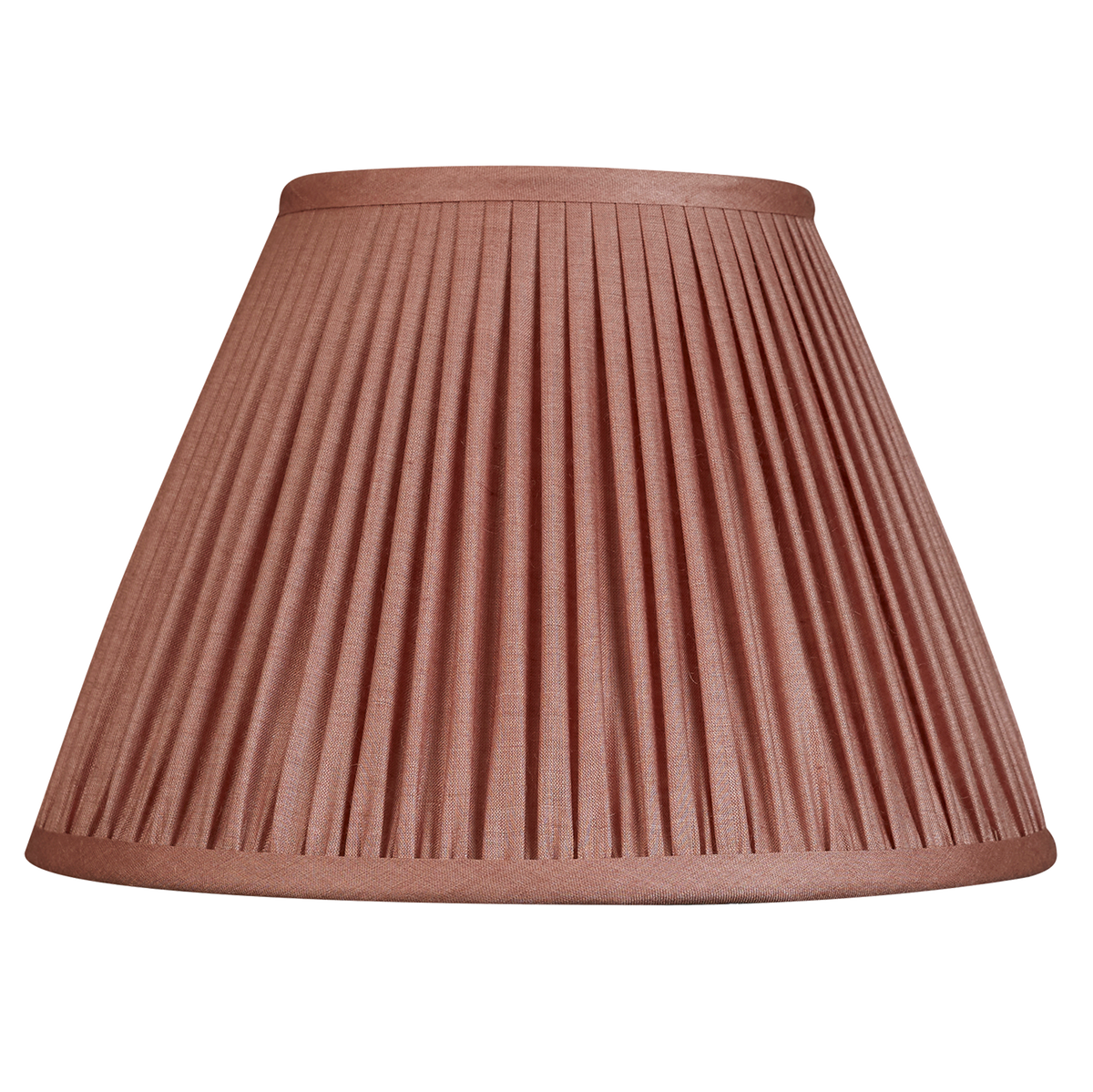 10 inch Dusky pink Tussar silk French drum lampshade