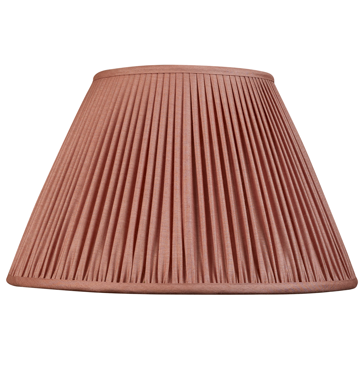 14 inch Dusky pink Tussar silk French drum lampshade