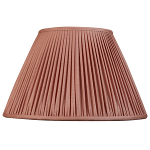 14 inch Dusky pink Tussar silk French drum lampshade