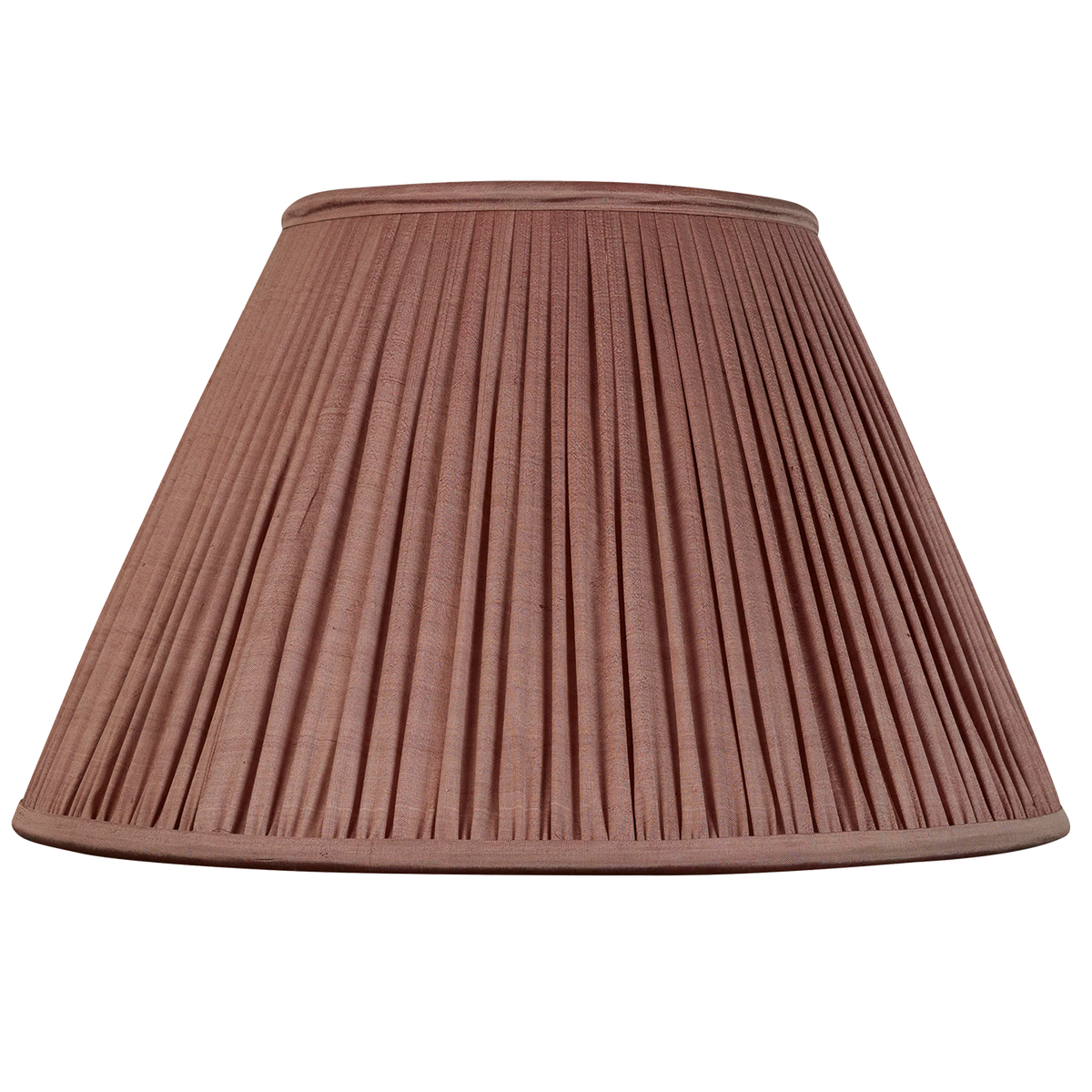 14 inch Plain purple tussar silk sari lampshade