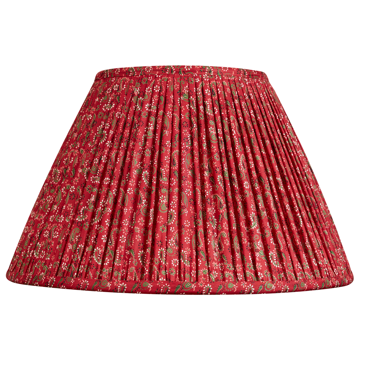 14 inch Magenta and fuchsia paisley design silk sari lampshade