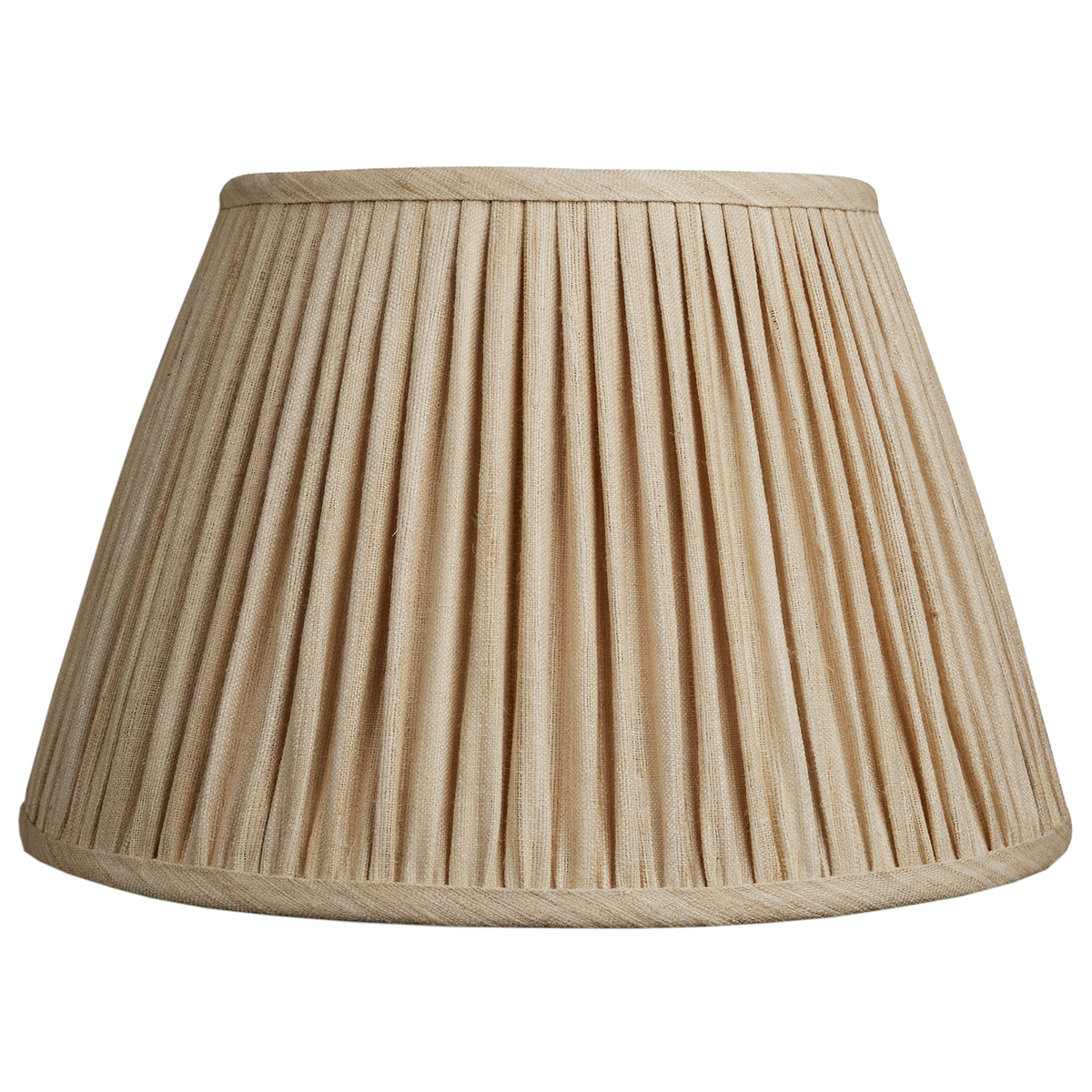 14 inch Raw umber Mulberry silk lampshade