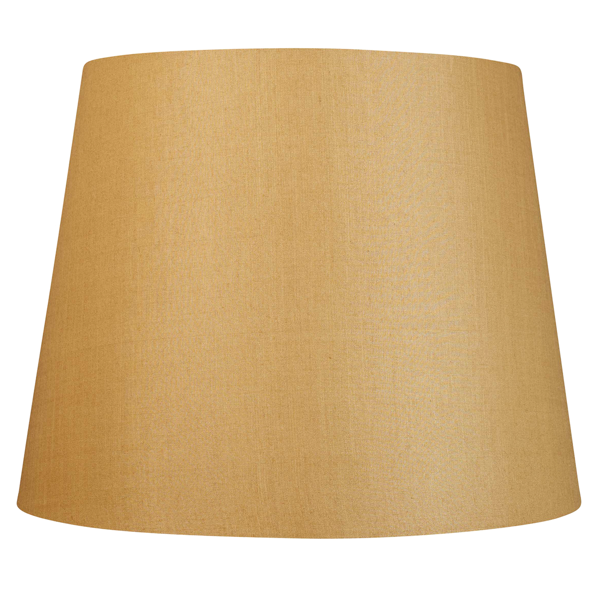 14 inch Tapering drum Sand yellow Tussar silk plain card lampshade
