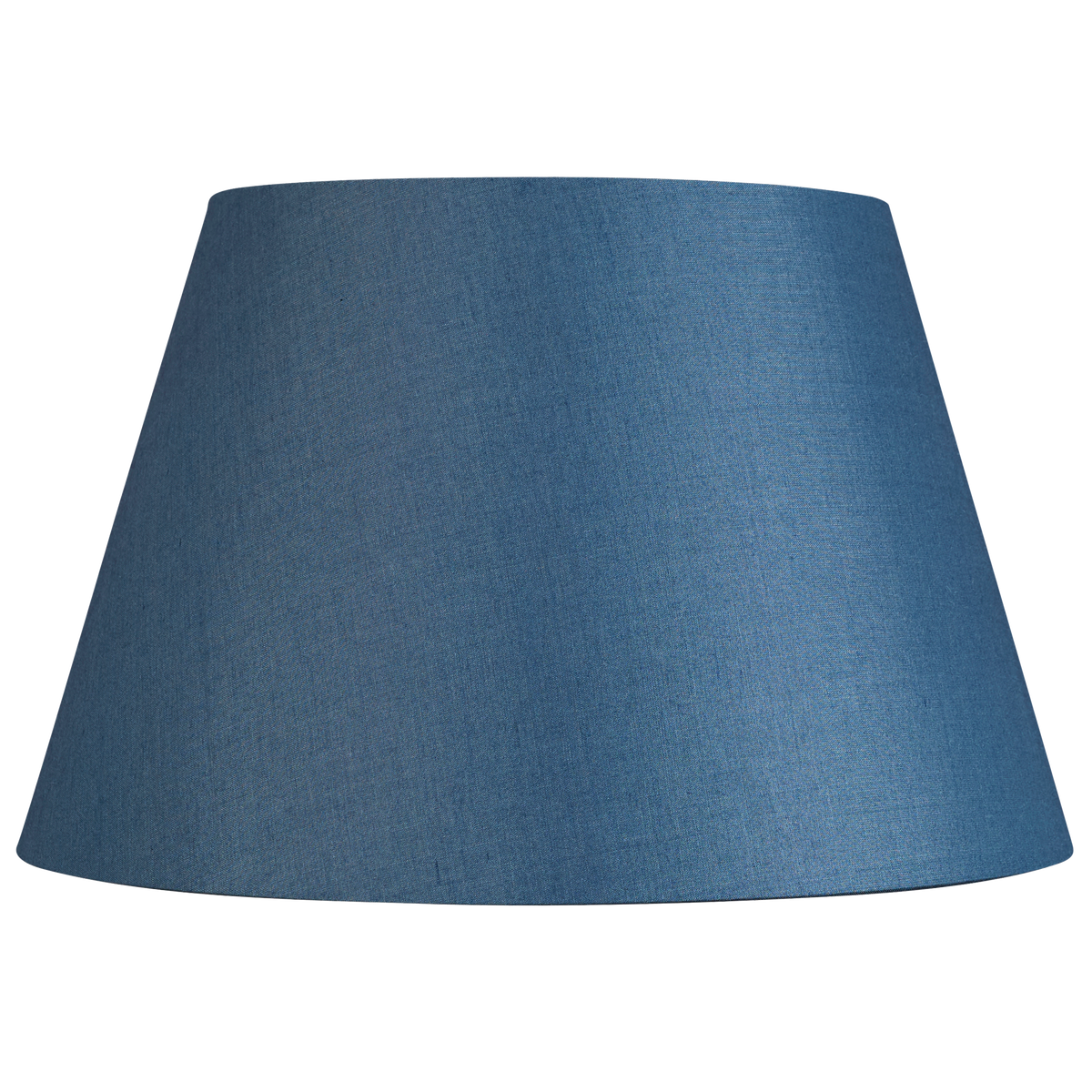 14 inch Ink blue Tussar silk plain card lampshade