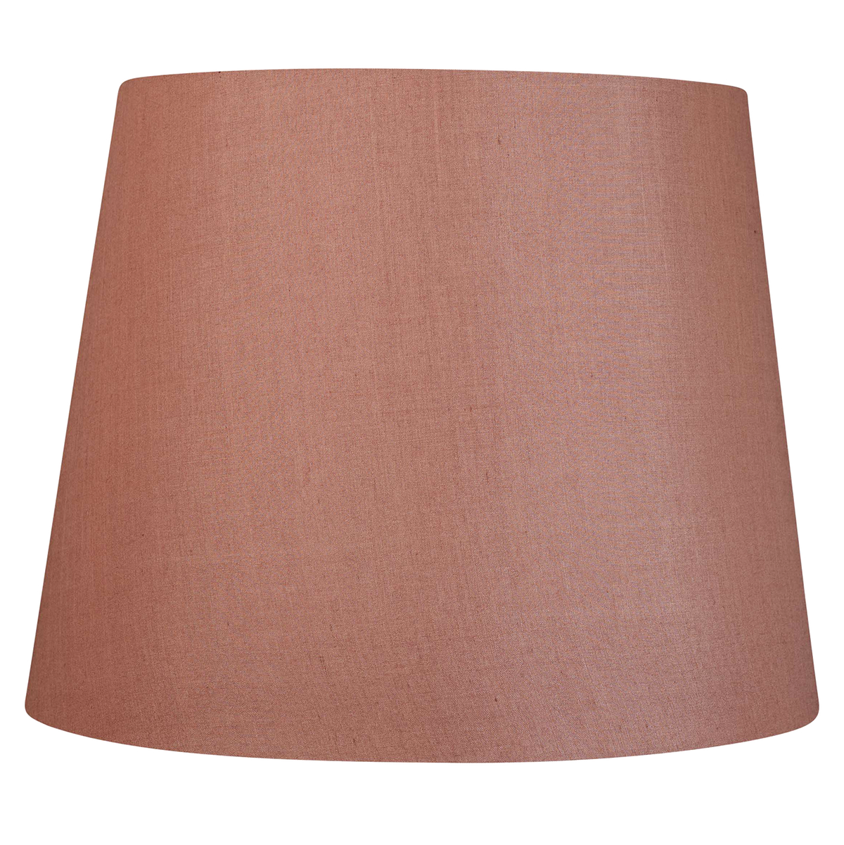14 inch Tapering drum Dusky pink Tussar silk plain card lampshade