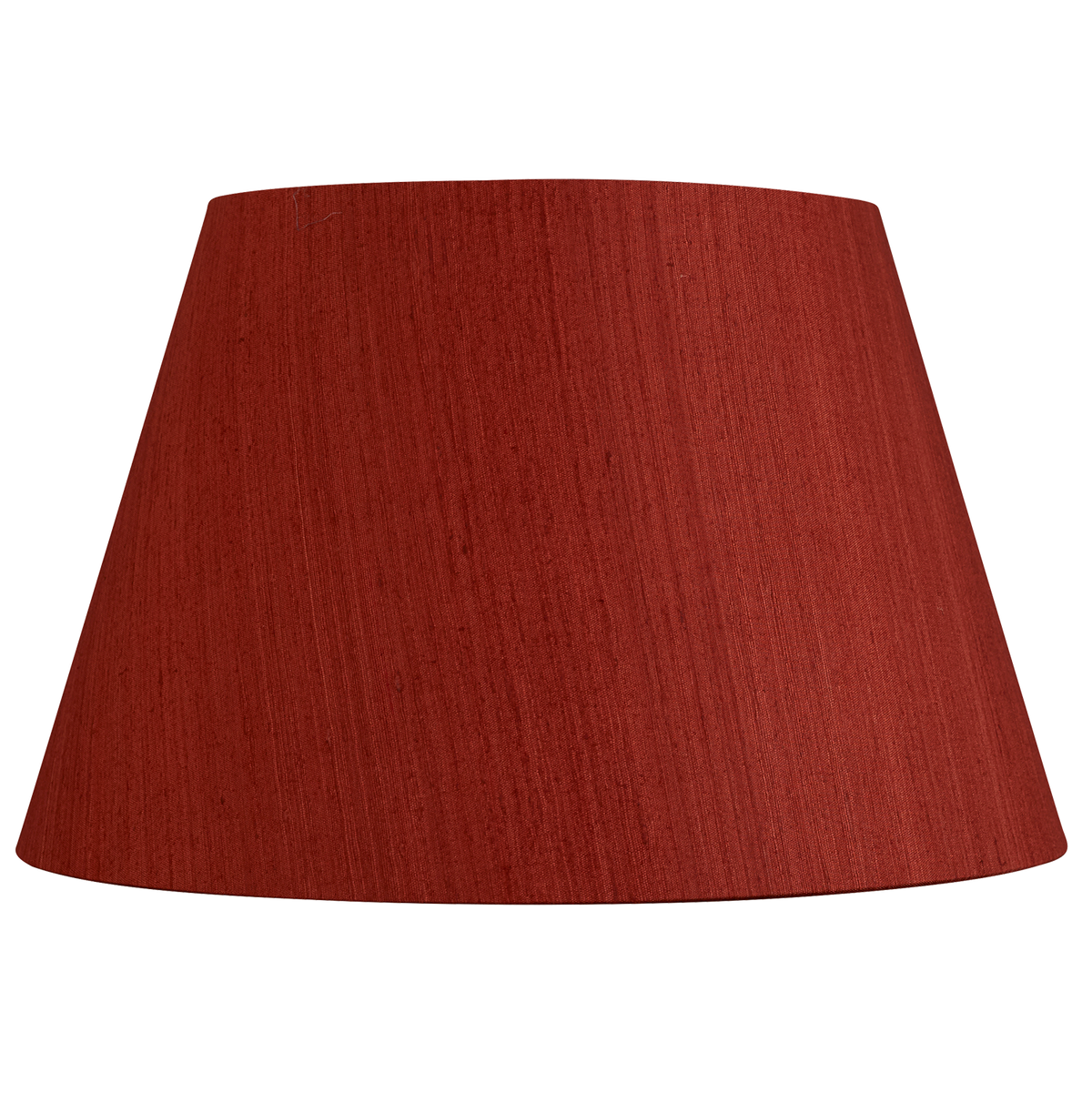 14 inch Red/coral Mulberry silk plain card lampshade
