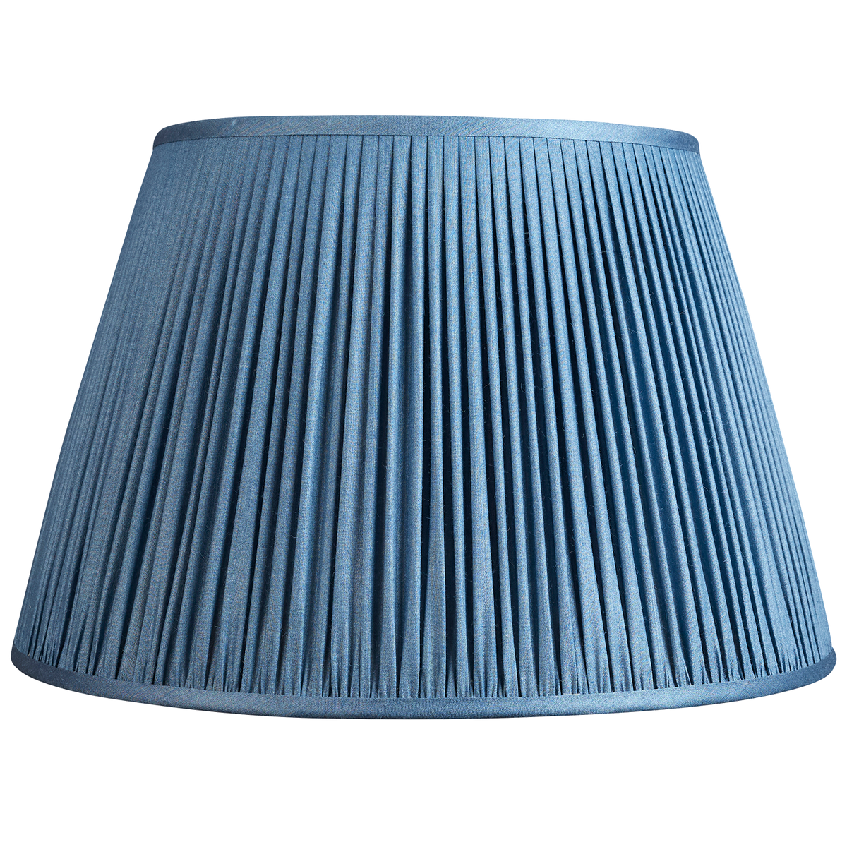 16 Inch Ink blue Tussar silk lampshade