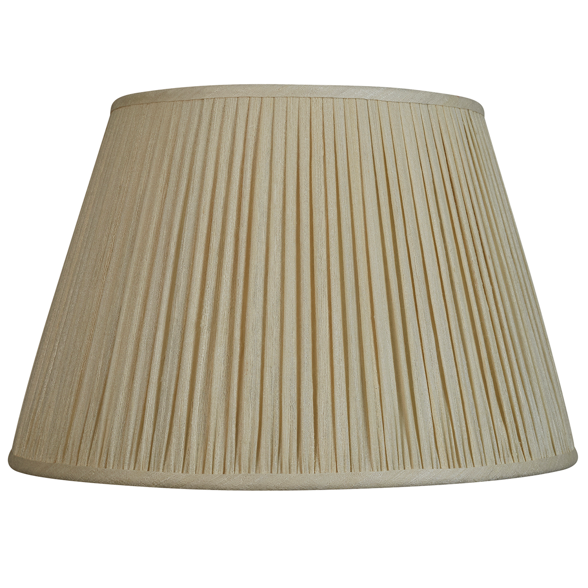 16 inch Ivory Mulberry silk lampshade with spider fitting