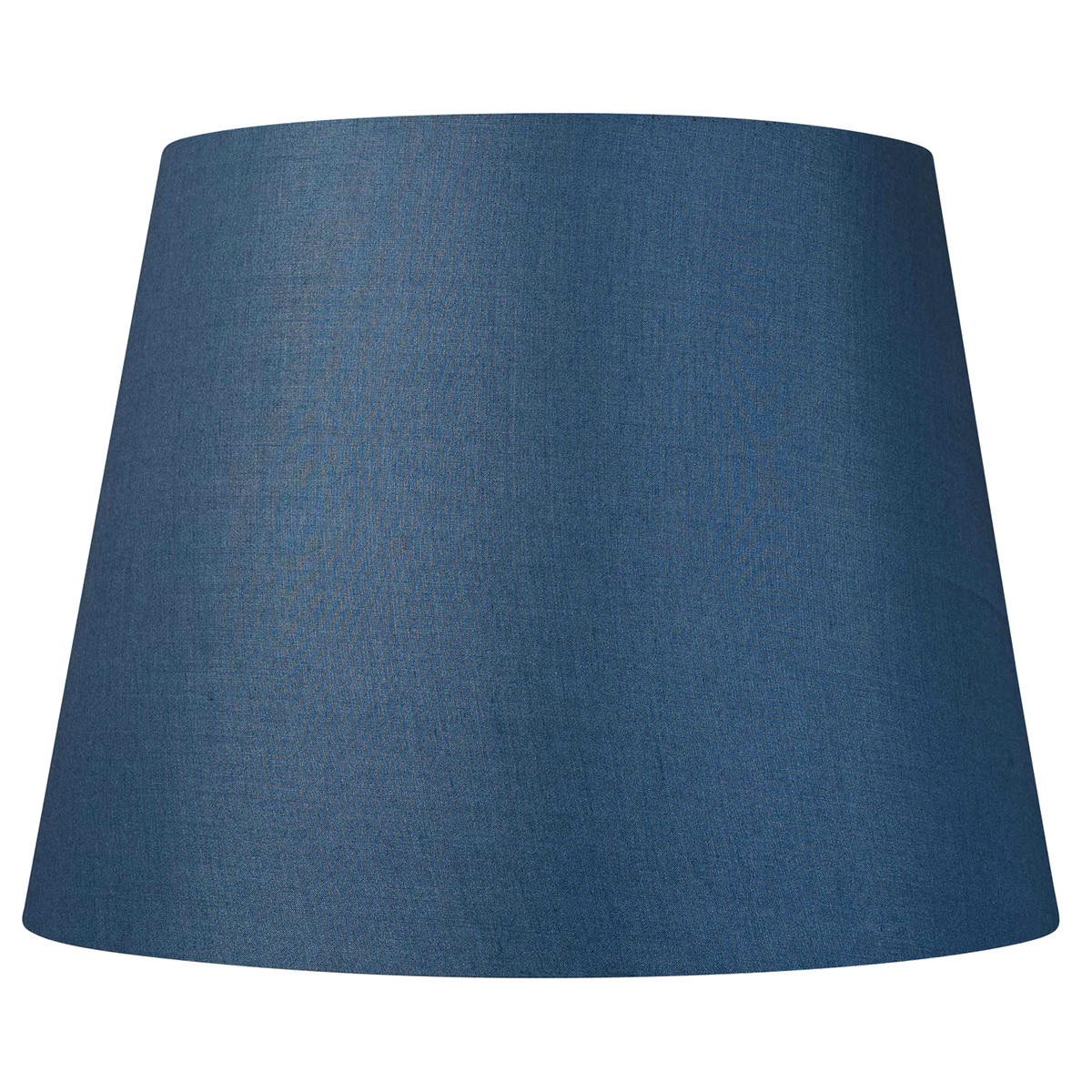16 Inch Tapering drum Ink blue Tussar silk plain card lampshade