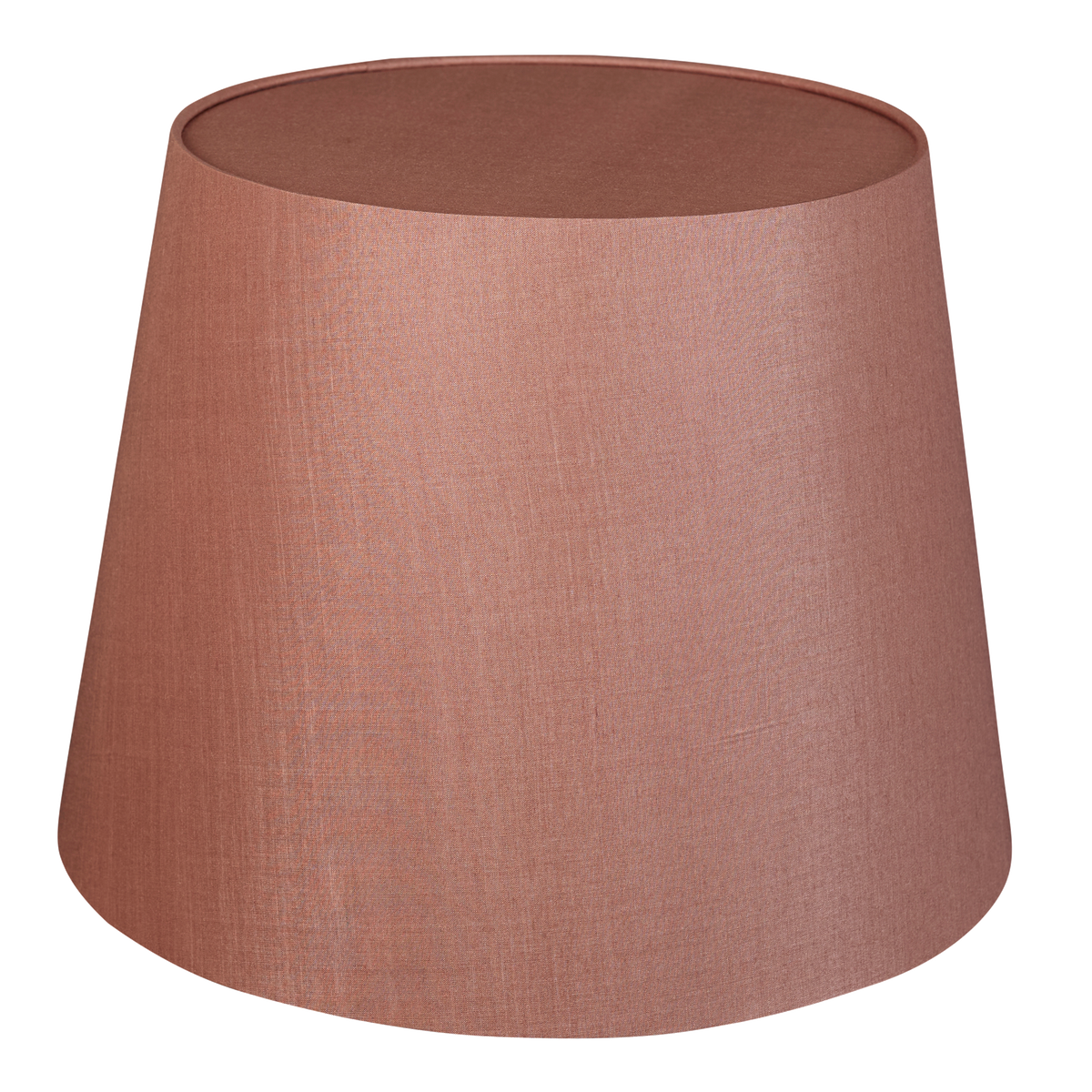 16 Inch Tapering drum Dusky pink Tussar silk plain card lampshade with diffuser