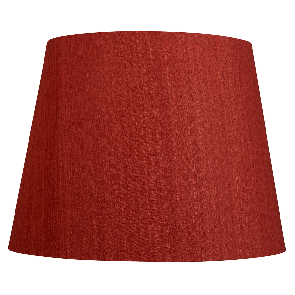 16 Inch Tapering drum Red/coral Mulberry silk plain card lampshade