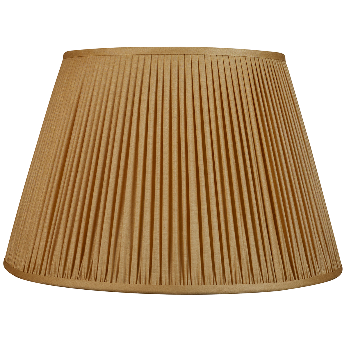 17 inch Sand yellow Tussar silk lampshade