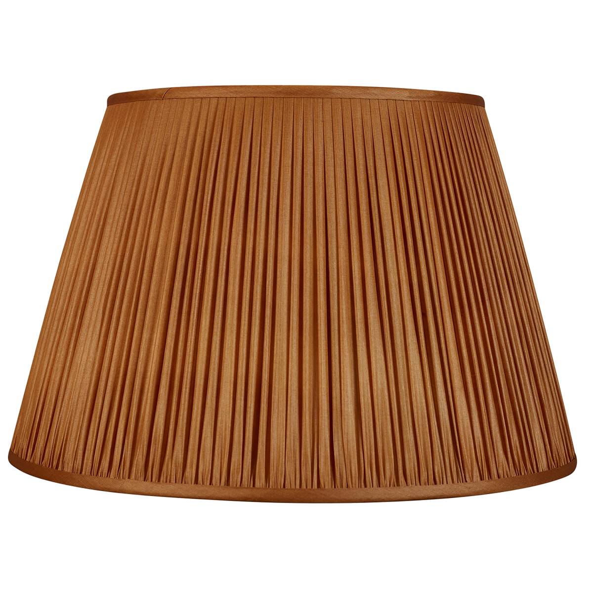 18 Inch Tobacco Tussar silk lampshade