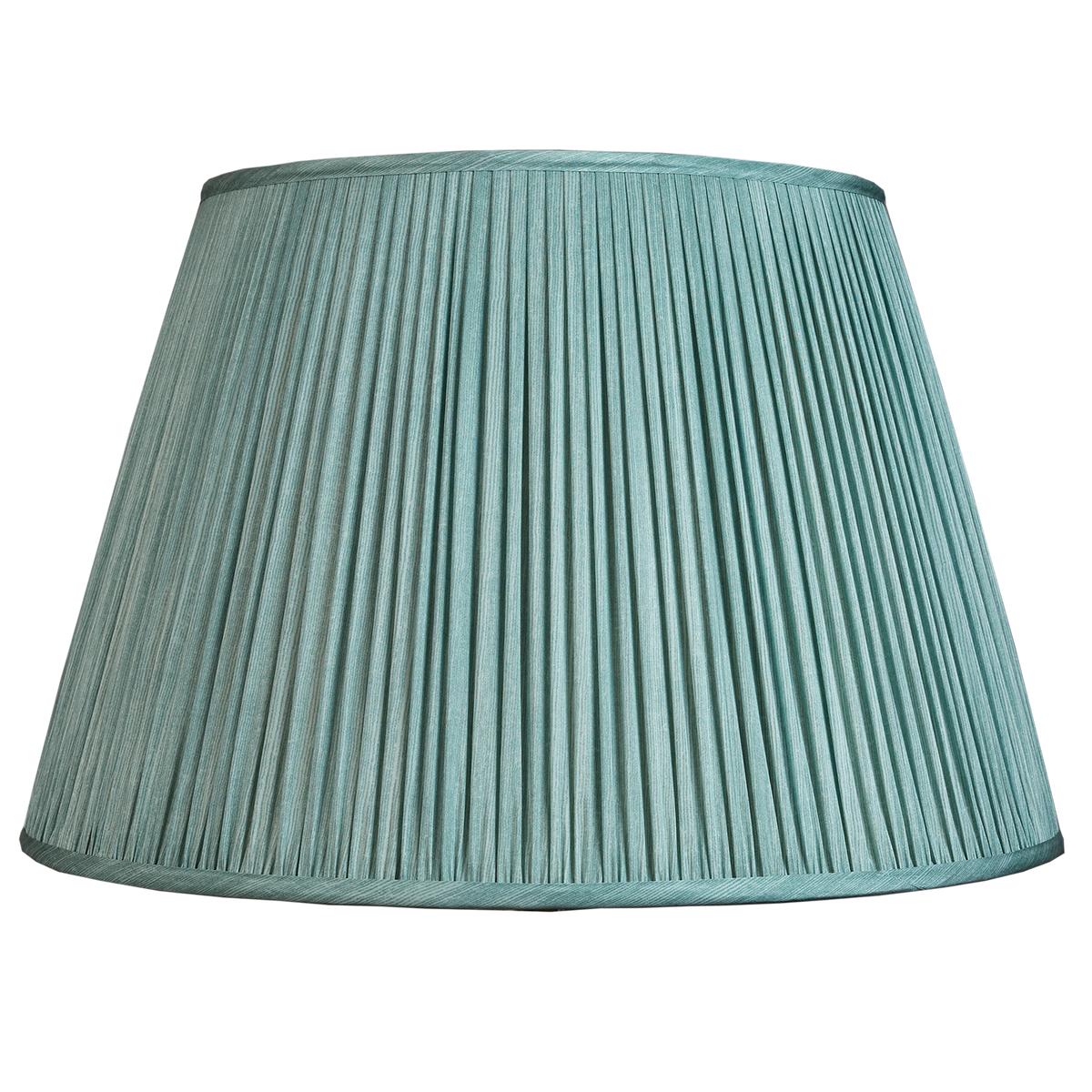 20 inch Celadon ripple pinstripe sari style lampshade
