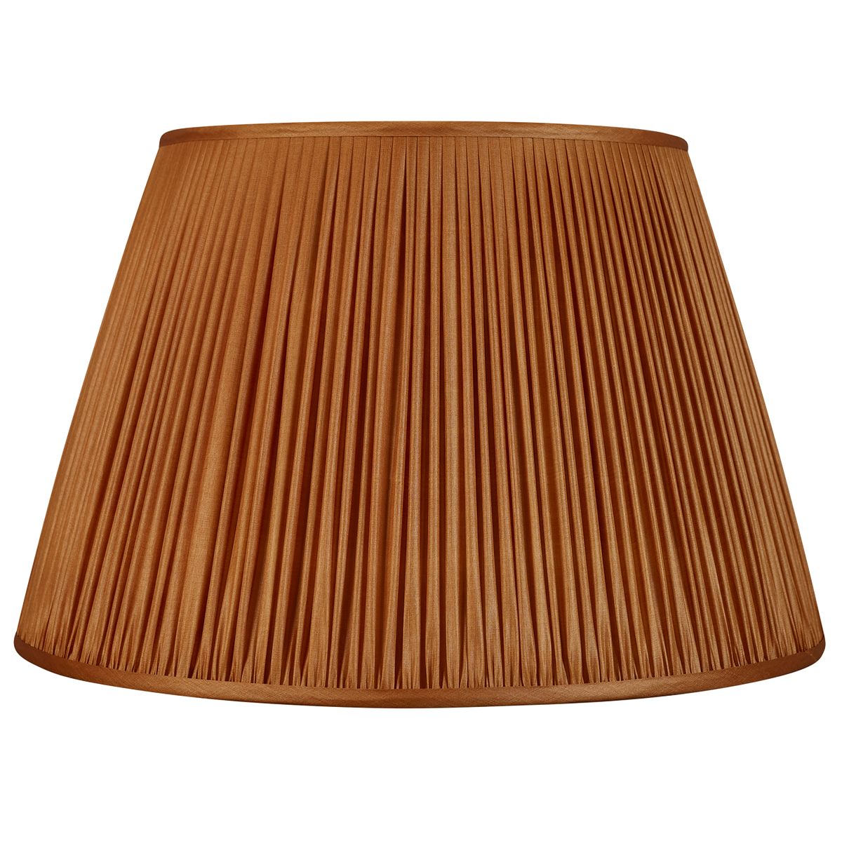 22 Inch Tobacco Tussar silk lampshade