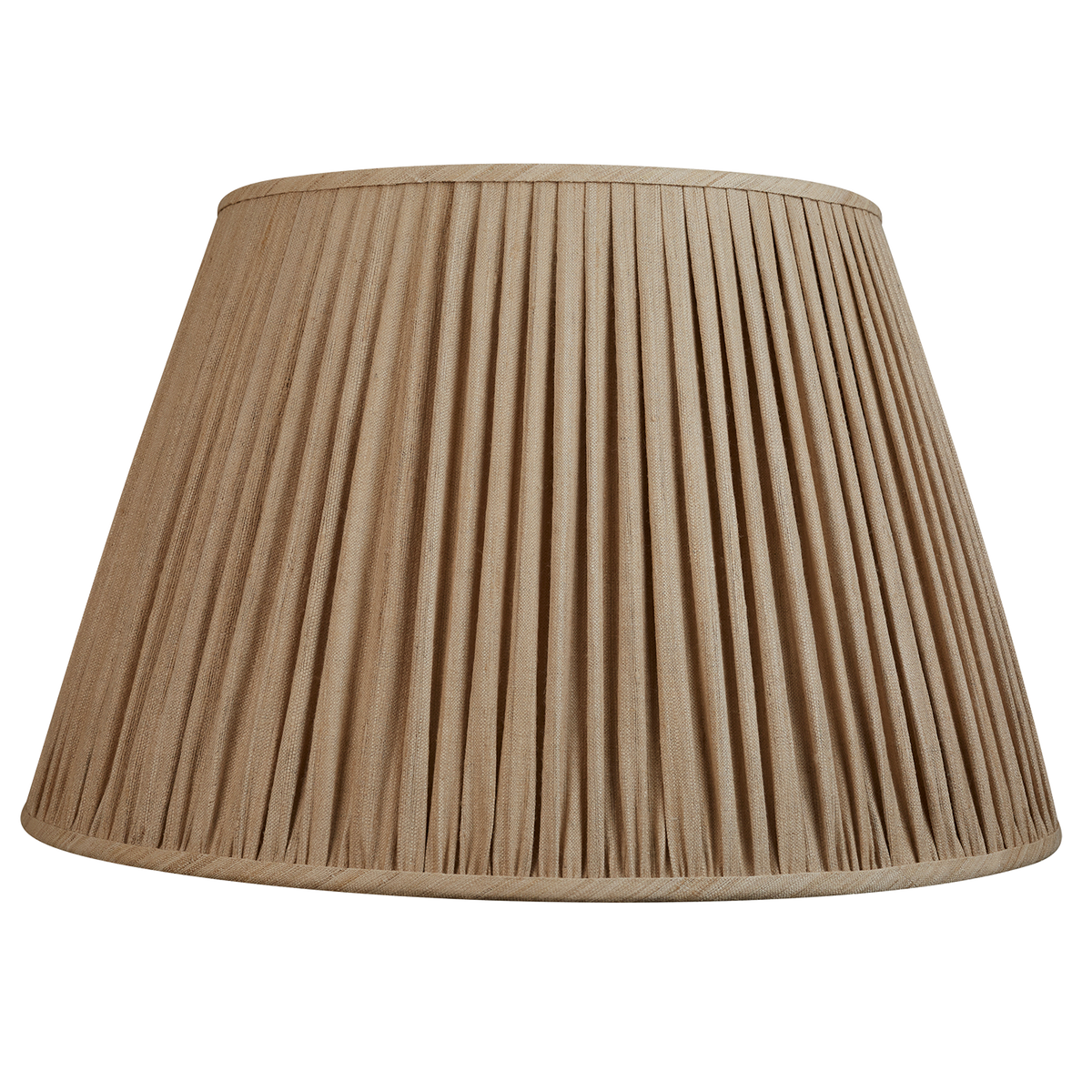 22 Inch Raw umber Mulberry silk lampshade