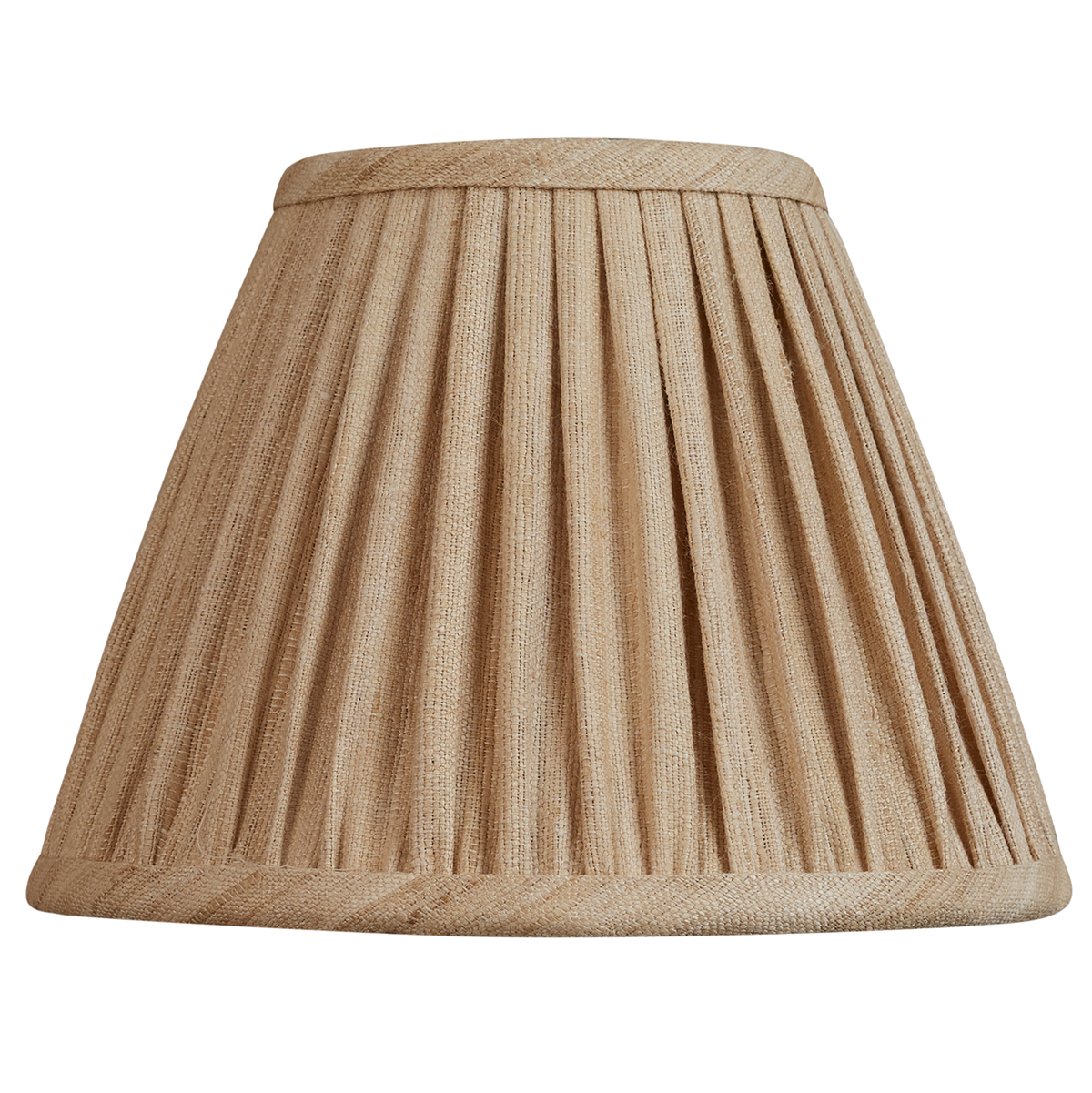 8 inch Raw umber Mulberry silk French drum lampshade