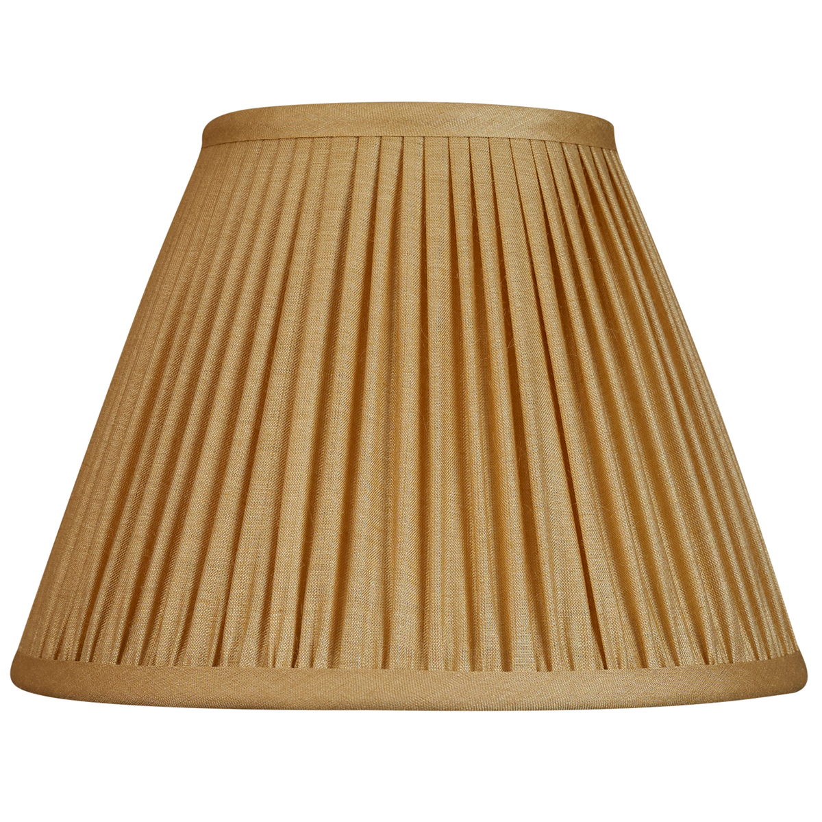 8 inch Sand yellow Tussar silk French drum lampshade