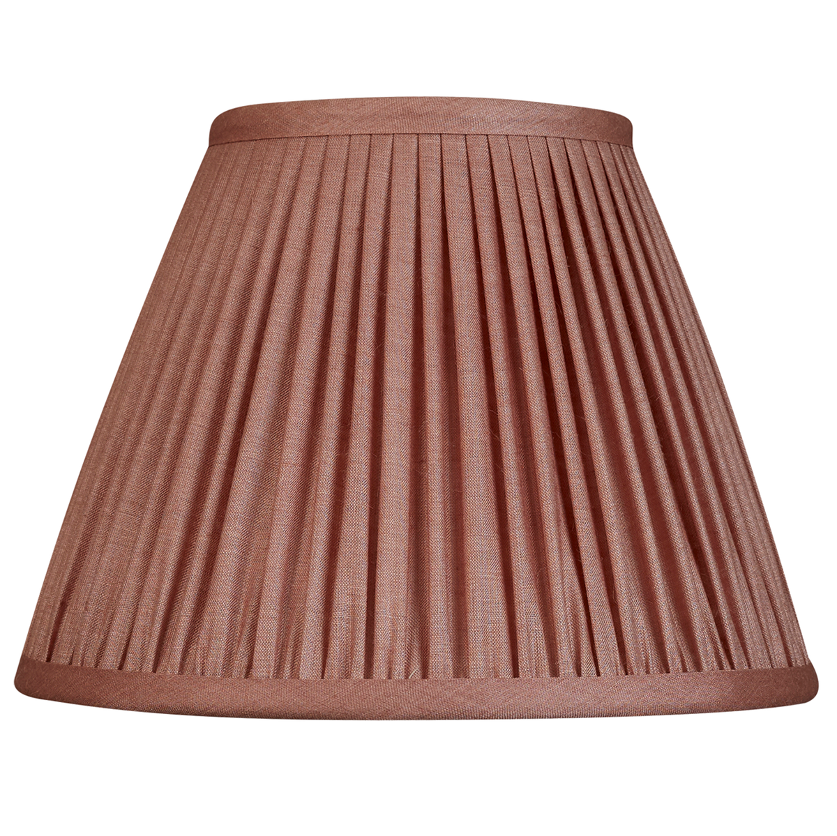8 inch Dusky pink Tussar silk French drum lampshade