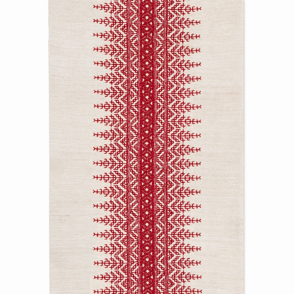 Temera Hand Embroidered Braid | SDL - Antique French Red