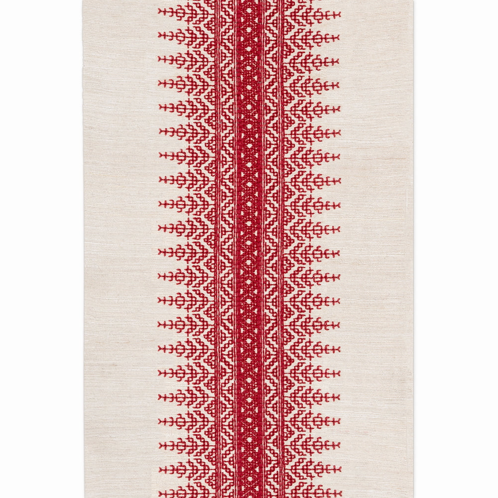 Temera Hand Embroidered Braid | SDL - Antique French Red