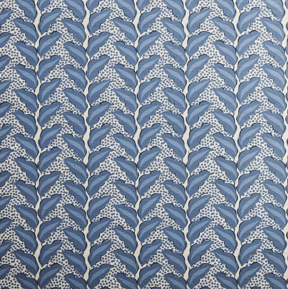 Cassis Grasscloth | SDS - Prussian Blue/Natural