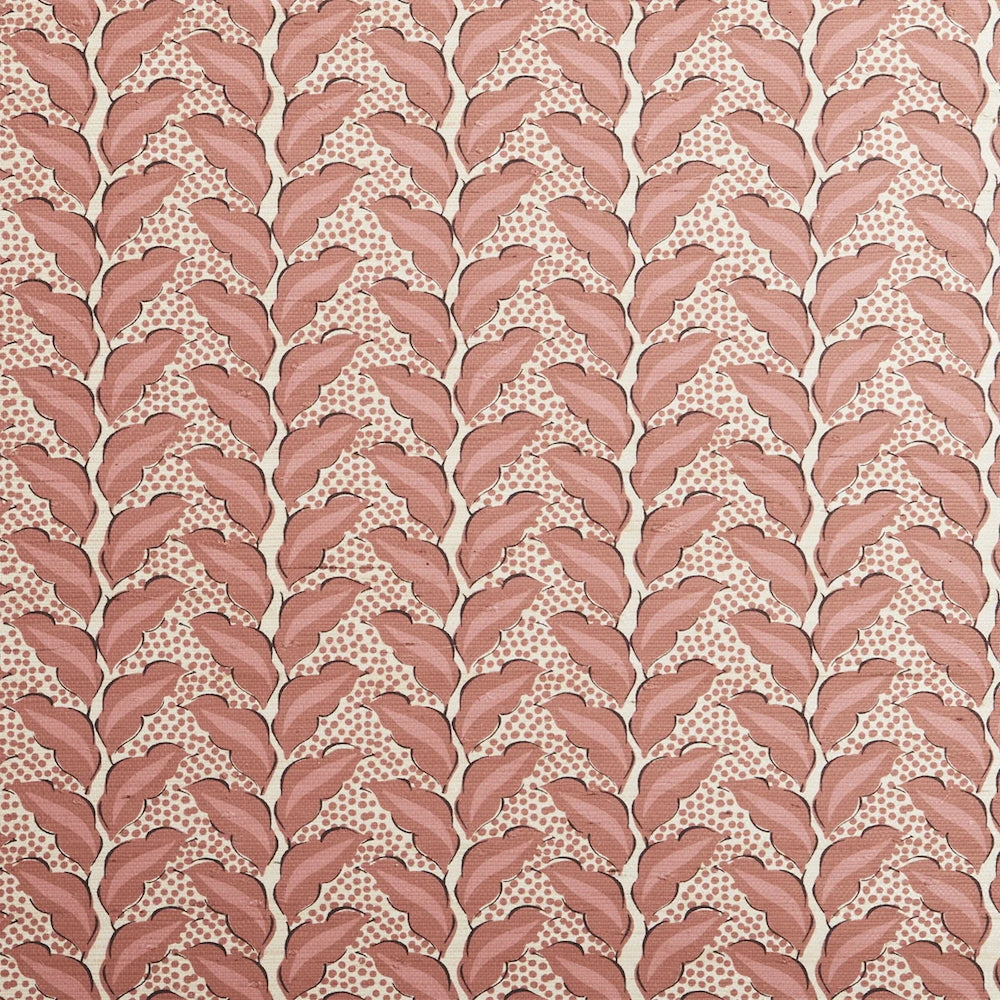 Cassis Grasscloth | SDS - Sangria/Natural