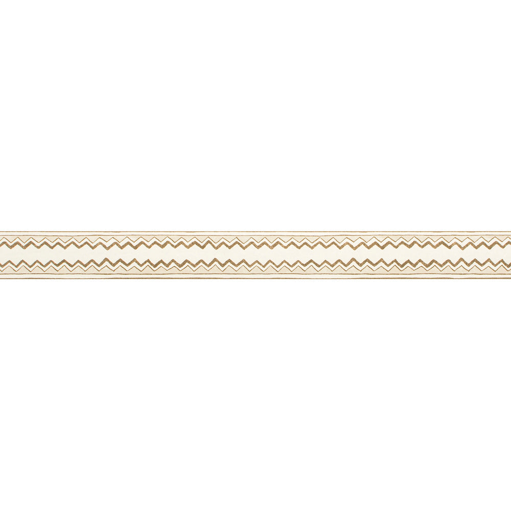 Zig Zag Stripe Border WP | SG - Biscuit