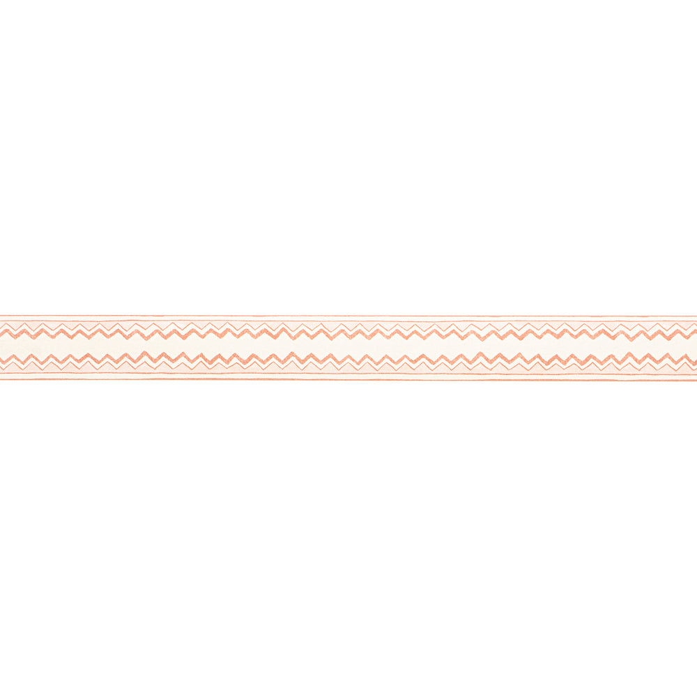 Zig Zag Stripe Border WP | SG - Rose
