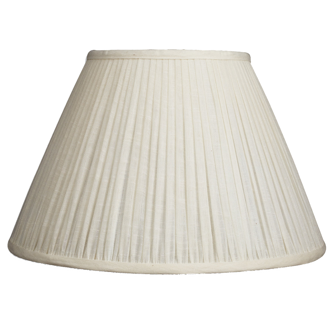 14 inch Cream cotton French drum gathered lampshade