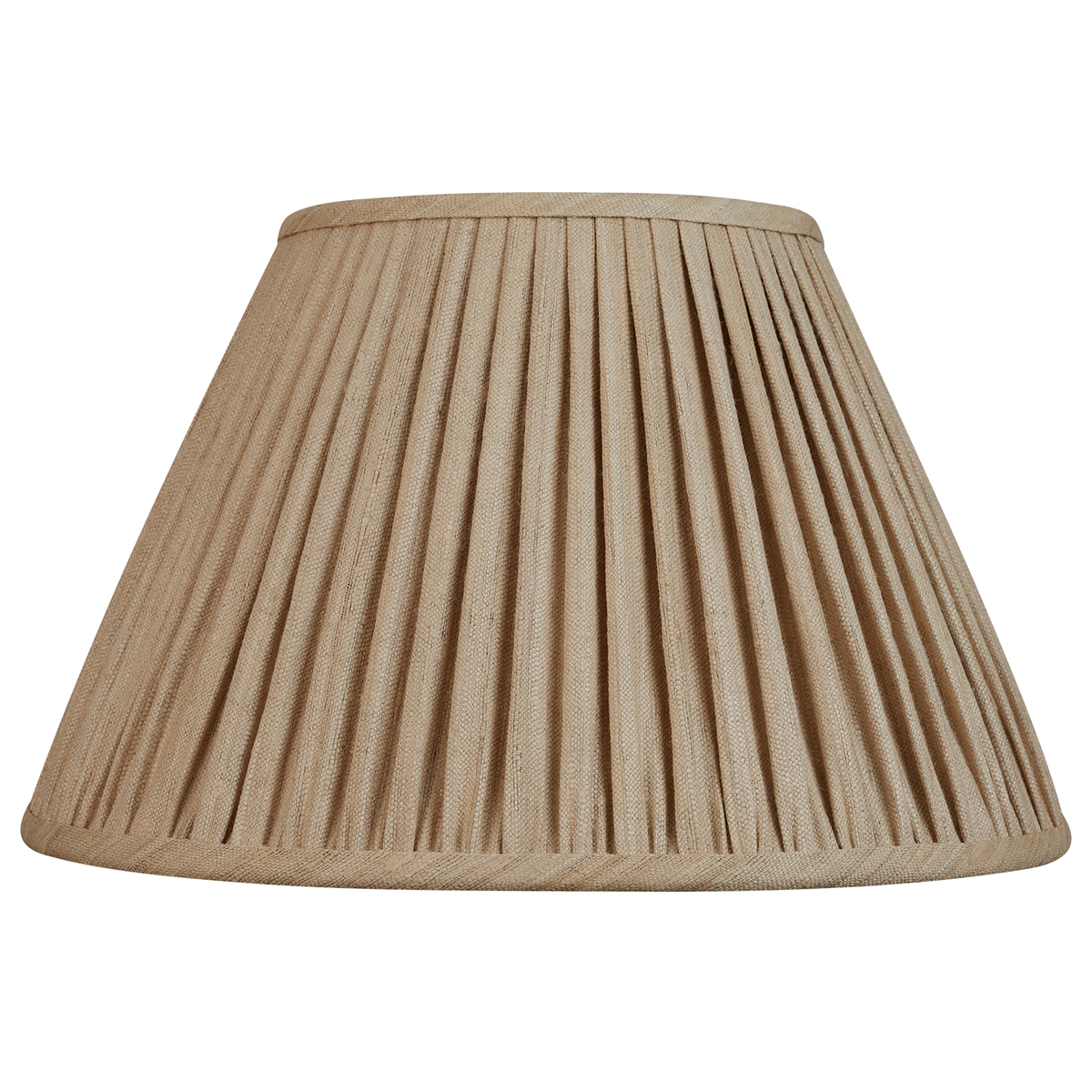 14 inch Raw umber Mulberry French drum silk lampshade