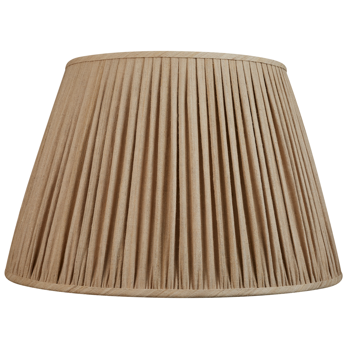20 inch Raw umber Mulberry silk lampshade