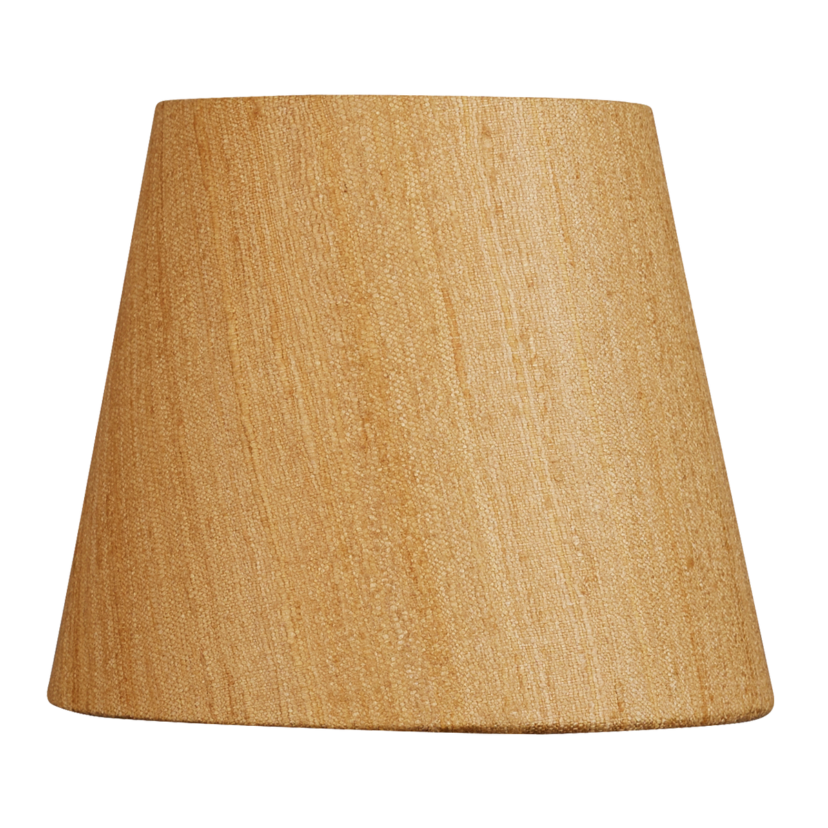 6 inch Yellow ochre Mulberry silk clip-on lampshade