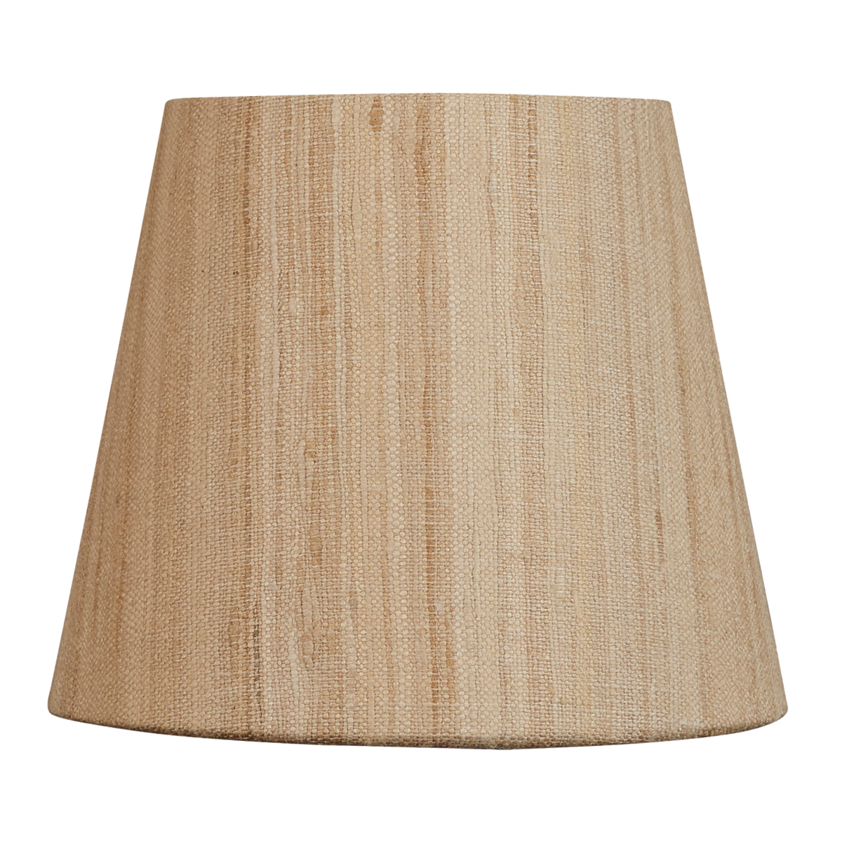 6 inch Clip on lampshade in raw umber silk