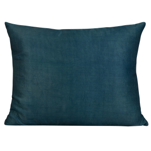 Rectangular silk suzani embroidered cushion- pillow with double carnation design