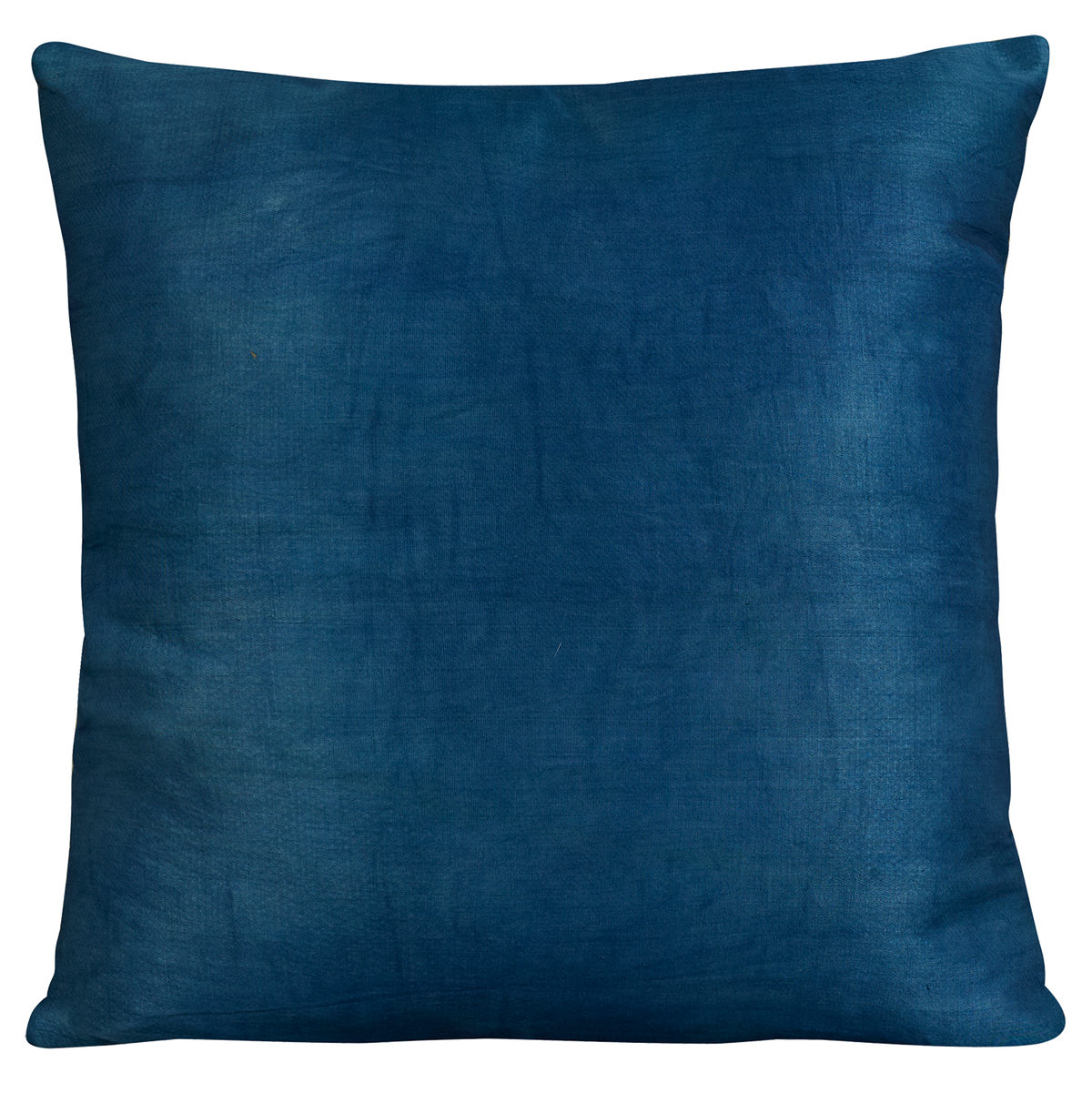 Square silk suzani embroidered cushion - pillow with naive Ottoman floral design