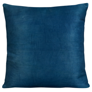 Square silk suzani embroidered cushion - pillow with naive Ottoman floral design