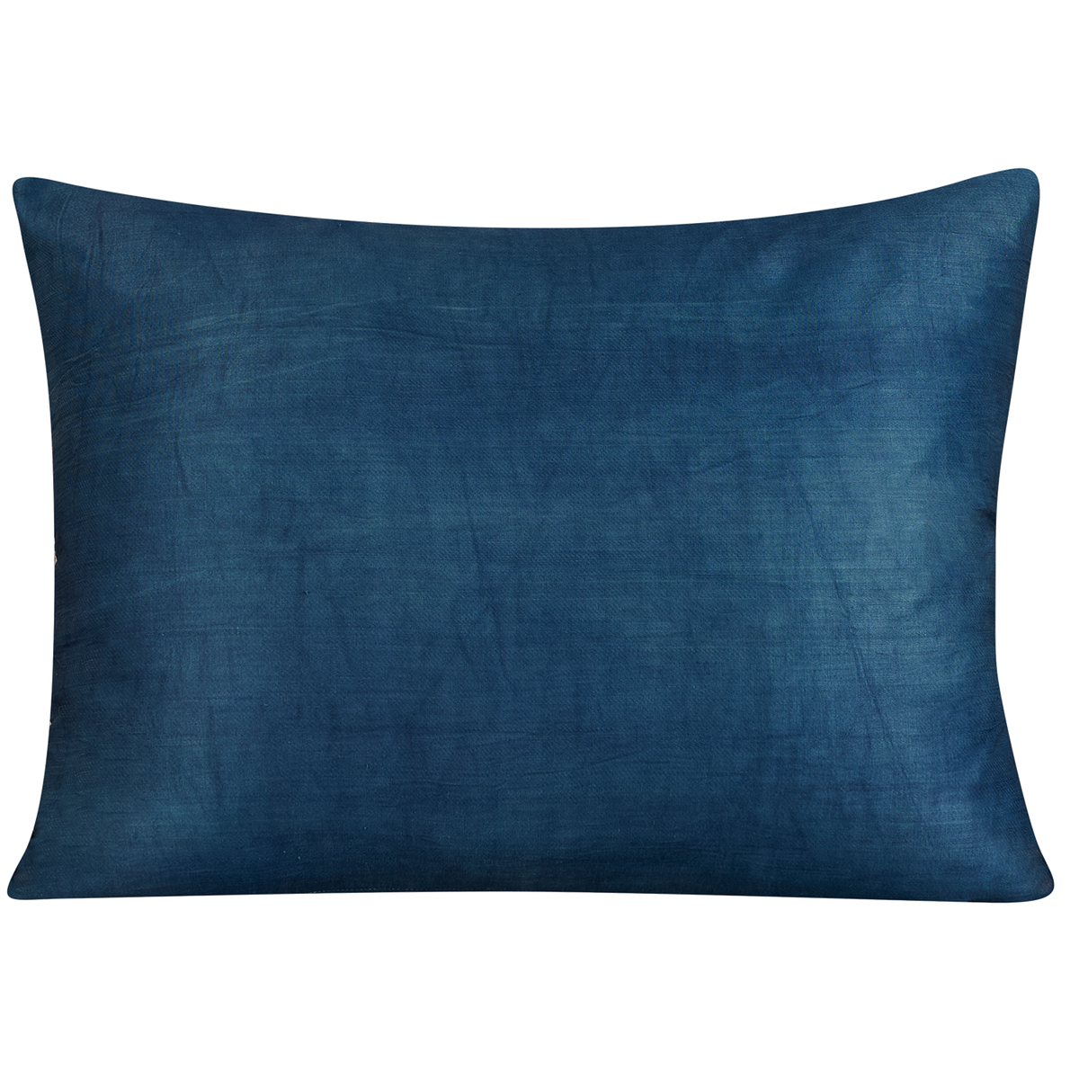 Rectangular stylised lotus-tulip motif surrounded by scrolling floral vine design suzani cushion