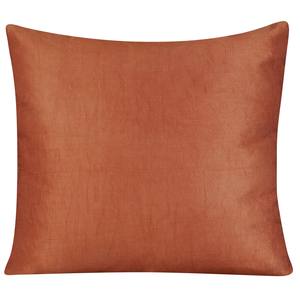 Square Anatolian design suzani on cream ground with pink silk back